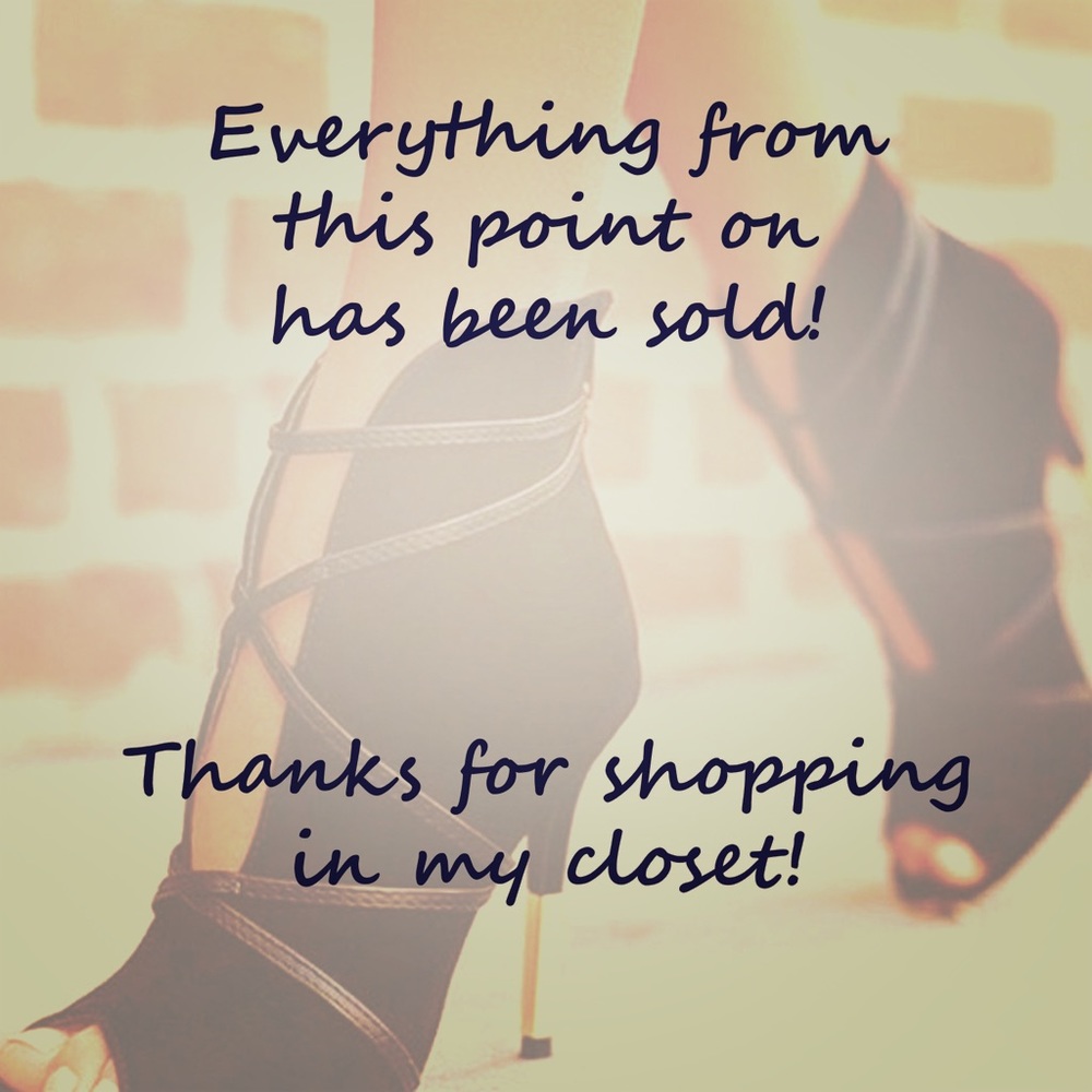 Everything from this point on has been sold.